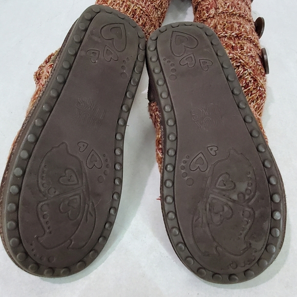MUK LUKS Miranda Marled Sweater Fall Winter Tall Knit Boho Slouchy Boots Sz 6 - Picture 8 of 10